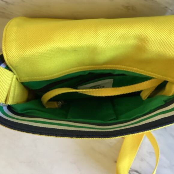 Y2K Lacoste Neocroc Mini Messenger Bag - Yellow, Preppy Sporty Christmas Gift - Picture 11 of 11